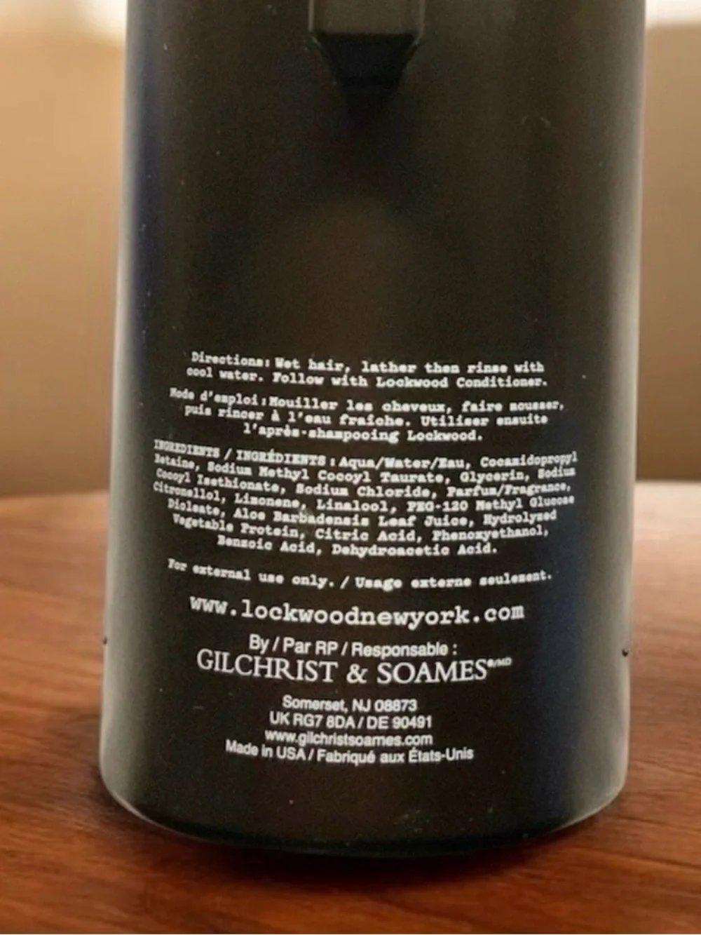 SHAMPOO by LOCKWOOD NEW YORK No.25 ROSEMARY🌿 GERANIUM - 15 fl.oz